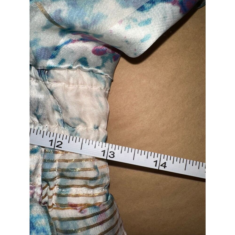 Anthropologie Sz M Somerset Maxi Dress Halter Edition Shimmer Blue - Picture 12 of 13